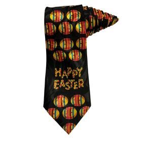 Steve Harris Happy Easter Eggs Holiday Novelty Necktie Polyester